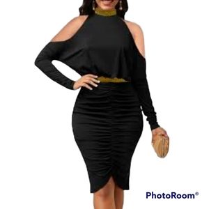 Night Out  Cold shoulder Party Dress